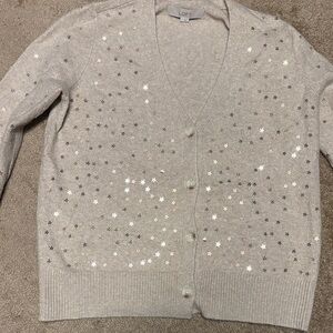 LOFT Beige Starry Women's Cardigan